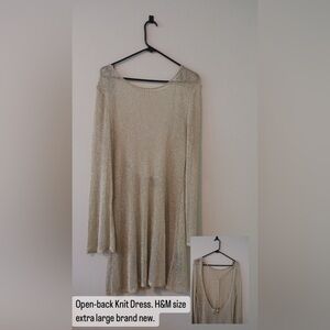 Open-back Knit Dress